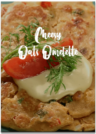 Cheesy Oats Omelette